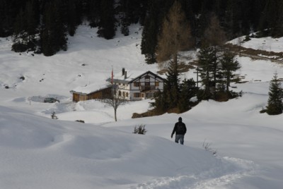 Höhlensteinhaus im Winter