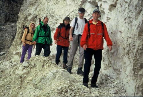 auf steinigen Dolomiten-Steigen - so unterschiedlich kann das Temperatur-Empfinden sein