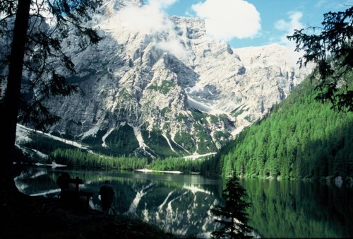 Da sind wir heute oben gewesen - auf dem Seekofel! 
