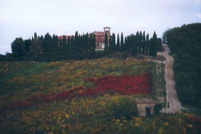 unsere Unterkunft: das Weingut La Mandria bei Radda im Chianti