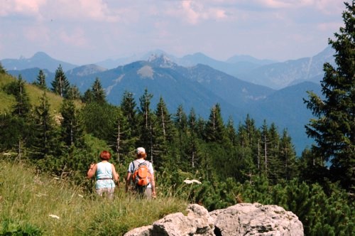 Weg zum Brauneck von den Achselk&ouml;pfen aus