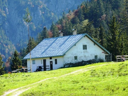 Kaseralm auf dem Weg von Ohlstadt zum Heimgarten