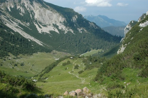 Weg vom Rotwandhaus nach Osterhofen und Bayerischzell
