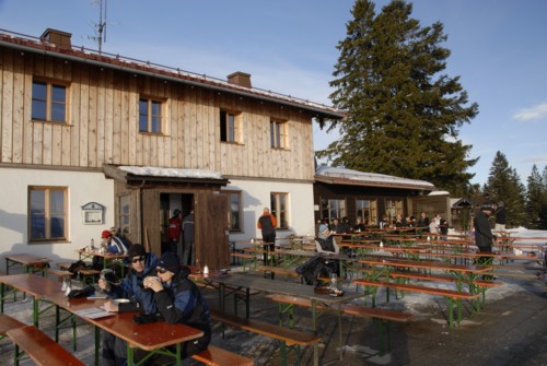 Winterwanderung von Schliersee (780m) &uuml;ber Gindelalm (1242m) nach Tegernsee (735 m)