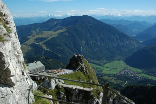 Blick auf den Gro&szlig;en Traithen (1852 m) auf dem Weg vom Wendelsteinhaus zum Wendelstein