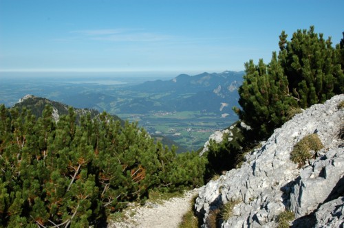 Blick auf das Inntal und auf Brannenburg vom Wendelstein aus