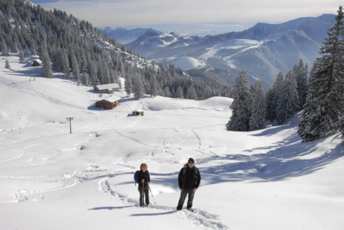 Schneeschuhtour von Osterhofen (791 m) zum Wendelsteinhaus (1740 m)