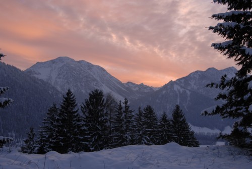 Schneeschuhtour von Osterhofen (791 m) zum Wendelsteinhaus (1740 m)