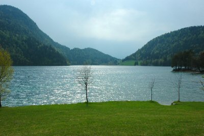 Abendsonne am Hintersteiner See mit Gewitterneigung