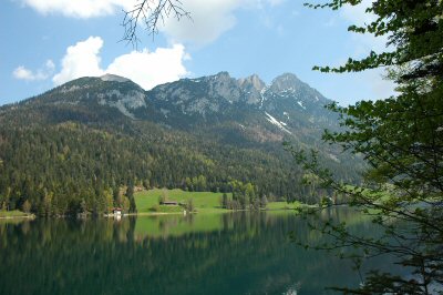 Blick auf den Wilden Kaiser &uuml;ber den Hintersteiner See