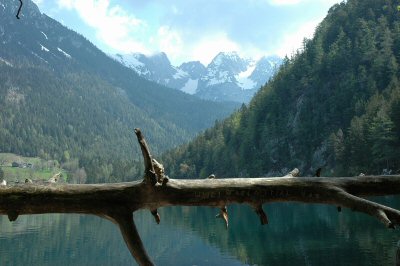 Blick auf den Wilden Kaiser &uuml;ber den Hintersteiner See