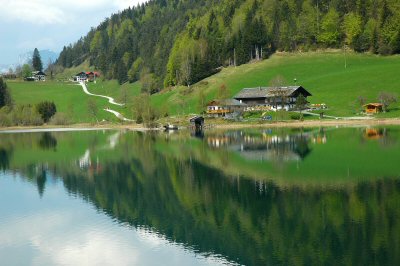Das Westufer vom Hintersteiner See