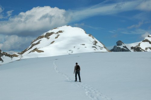 Weg zum Spieljoch im Rofan