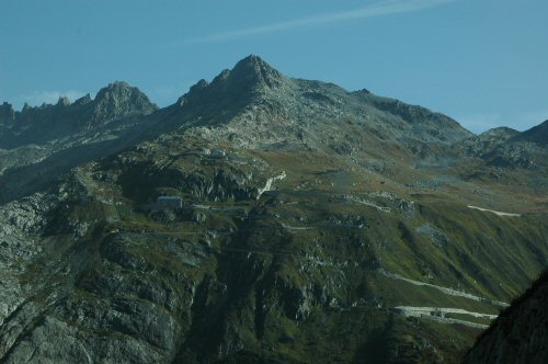 Furkapass mit Gasthof "Rhonequelle"