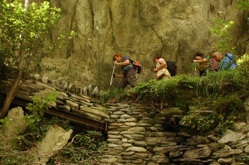 R&uuml;ckweg von Ze Steinu nach Ausserberg im Oberwallis