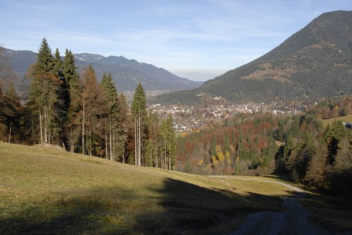Aufstieg von Garmisch-Partenkirchen auf den Hausberg